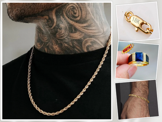 Combo Cadena Laso + Brazalete Laso + Anillo Gratis