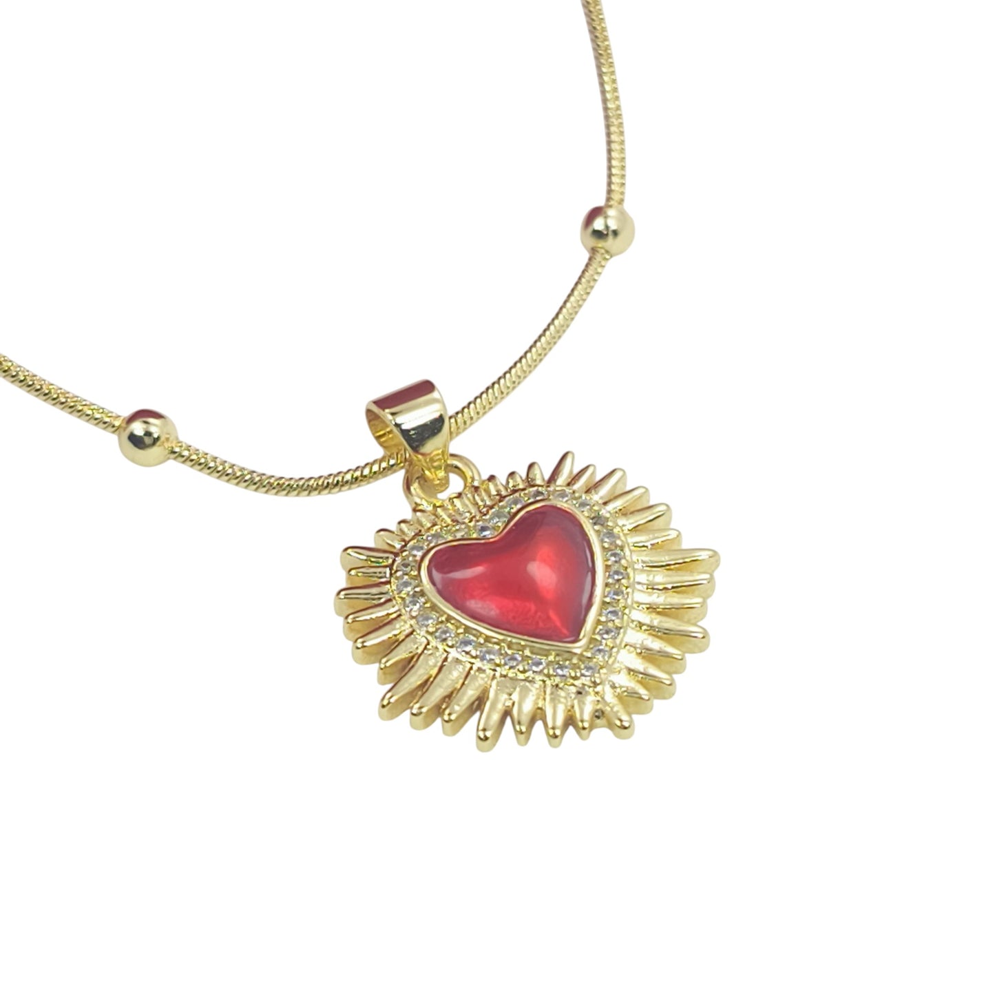 Combo Corazón de Jesús Collar y Pulsera
