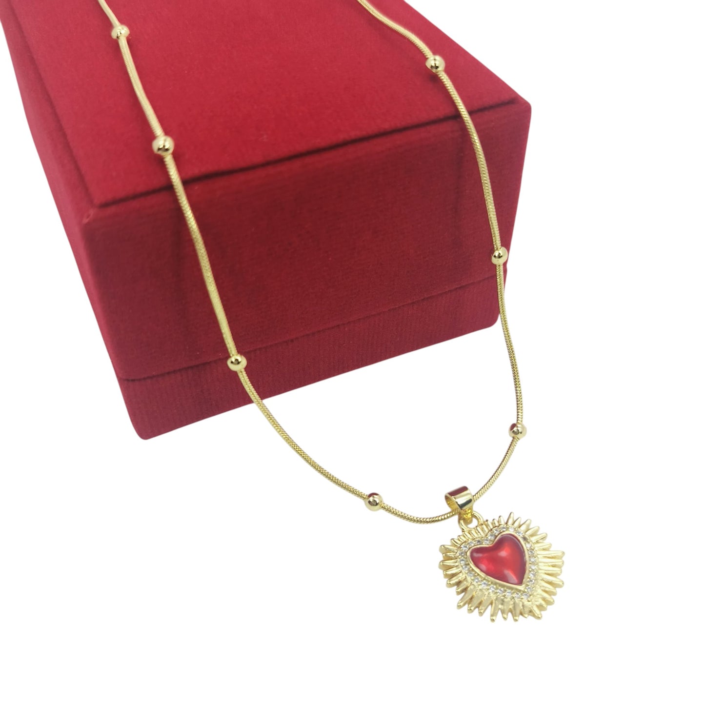 Combo Corazón de Jesús Collar y Pulsera