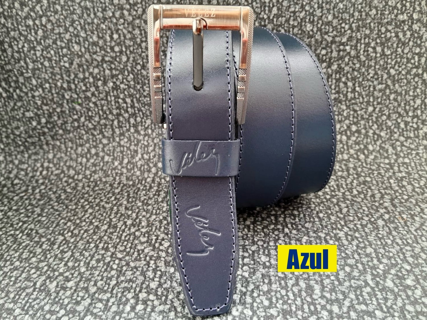 Correa Caballero Vélez Cuero 3,4 cm Costura