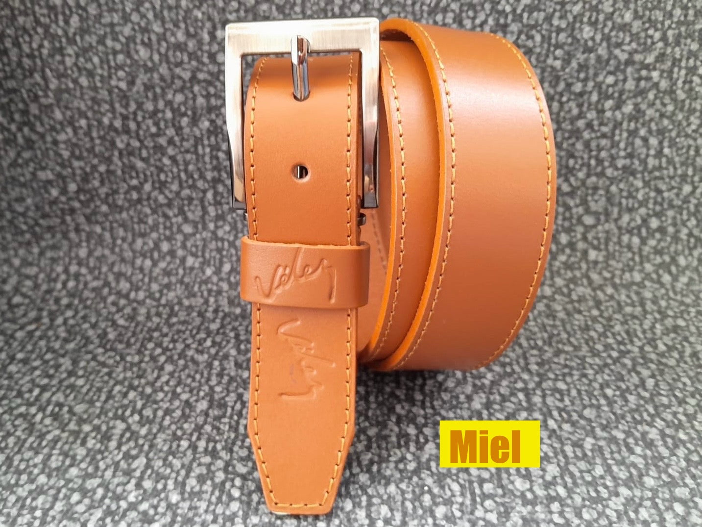 Correa Caballero Vélez Cuero 3,4 cm Costura