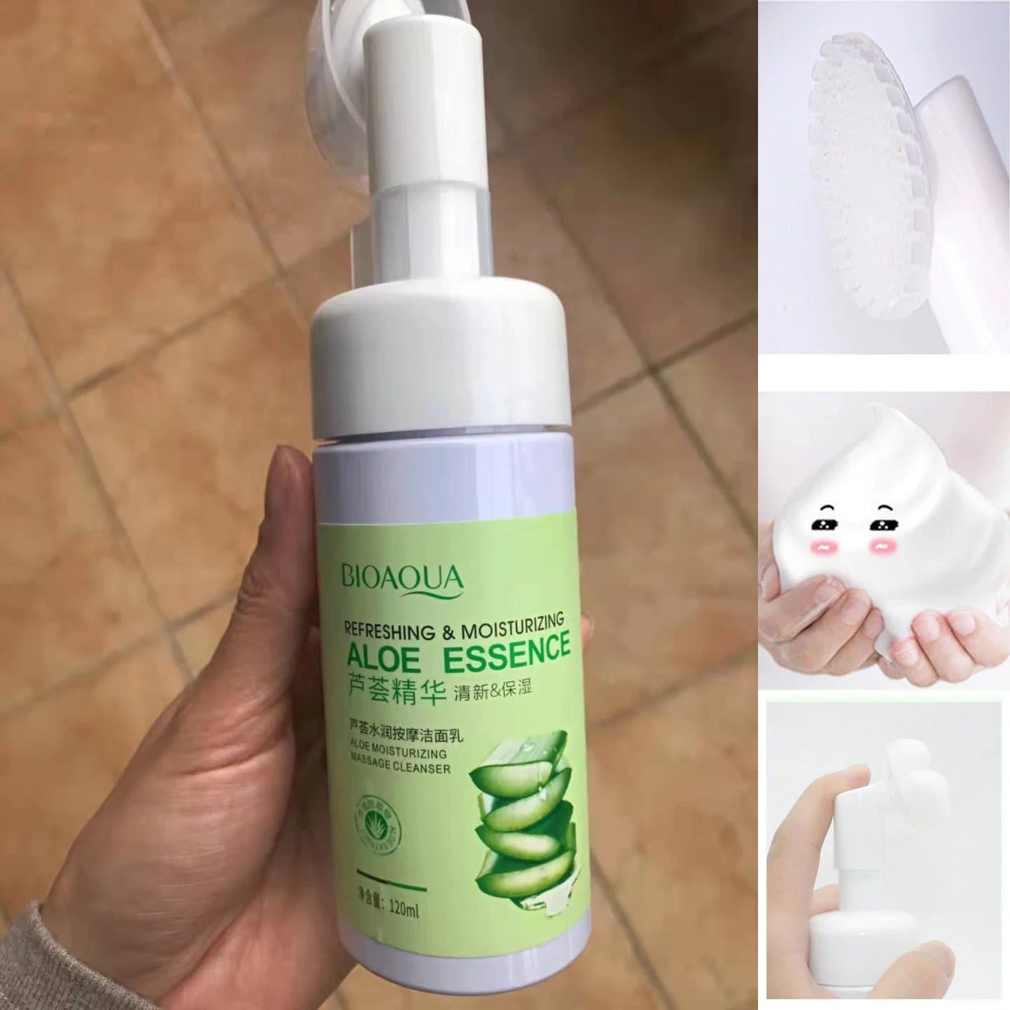 Limpiador Espuma Facial Aloe Vera Bioaqua Biotez