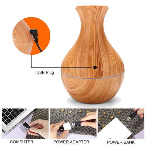 Humificador Difusor De Aroma En Madera