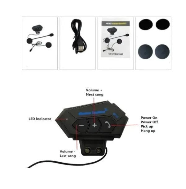 Intercomunicador Bt12 Auriculares Casco
