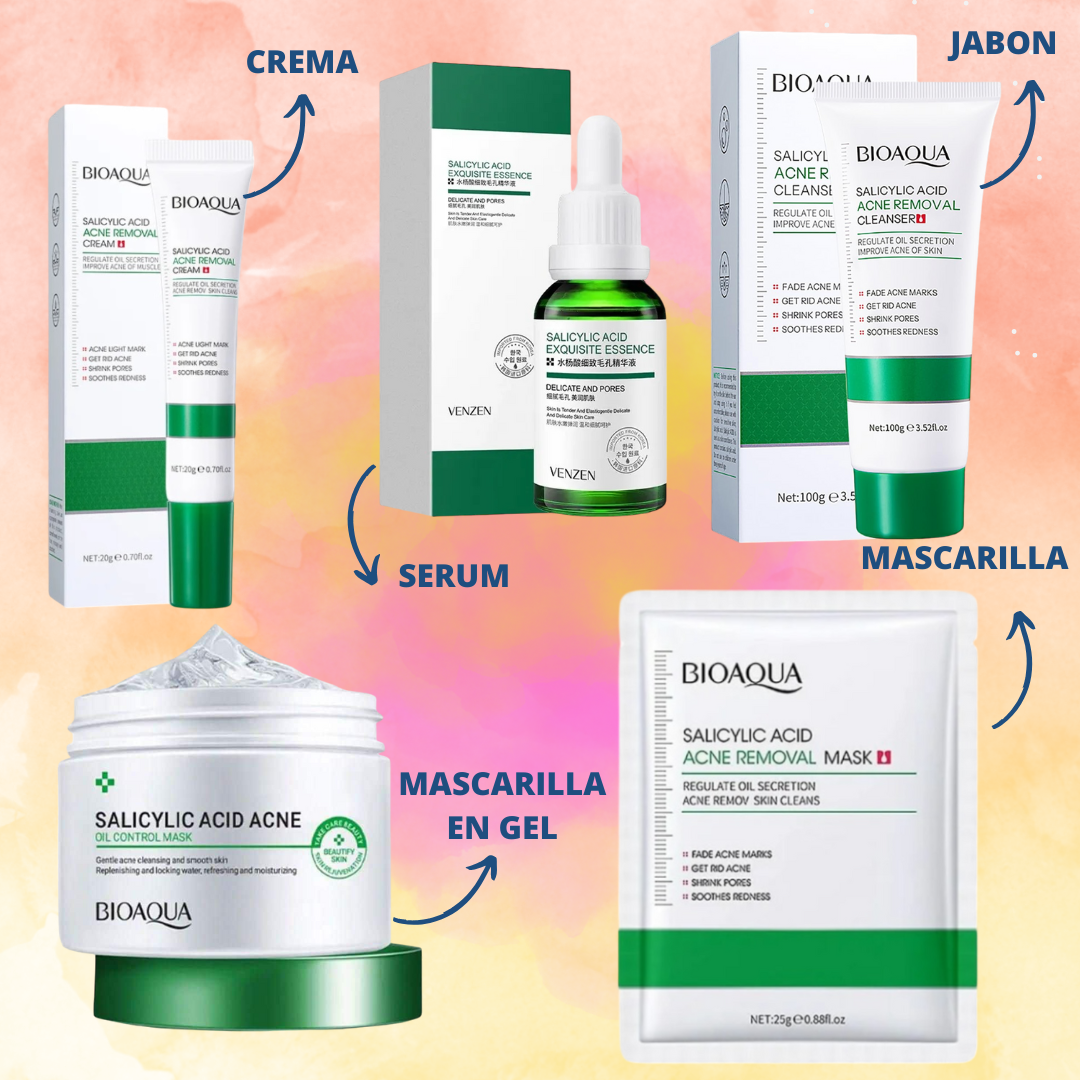 Kit Antiacné Acido Salicílico Bioaqua