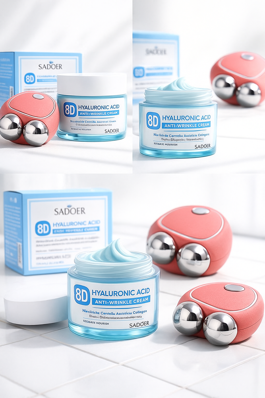 Combo: Mini Masajeador Facial + Crema en Gel