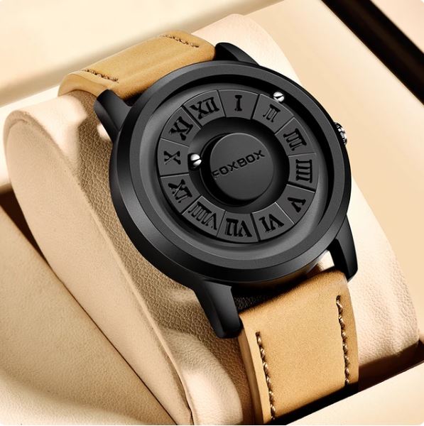Reloj Caballero Magnético Cuero FoxBox