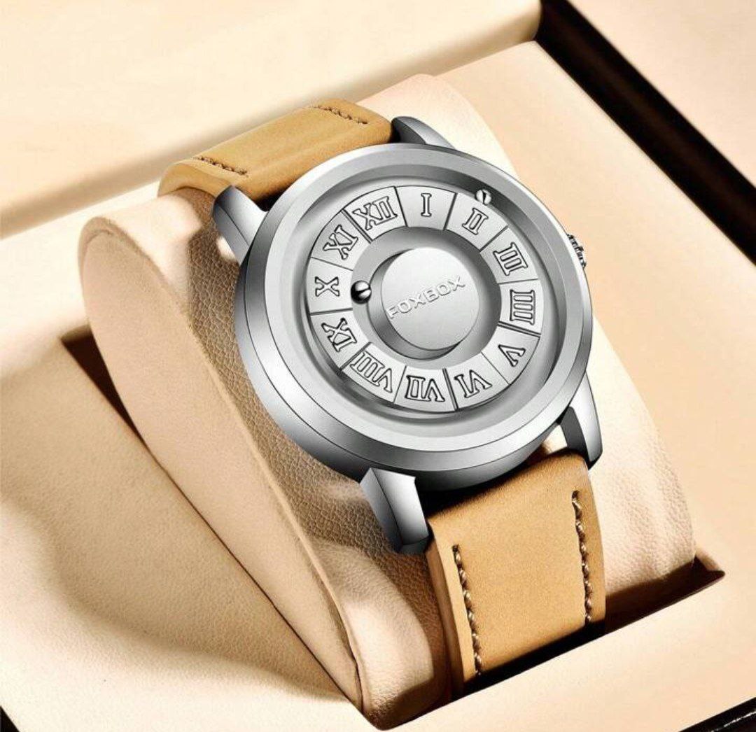 Reloj Caballero Magnético Cuero FoxBox