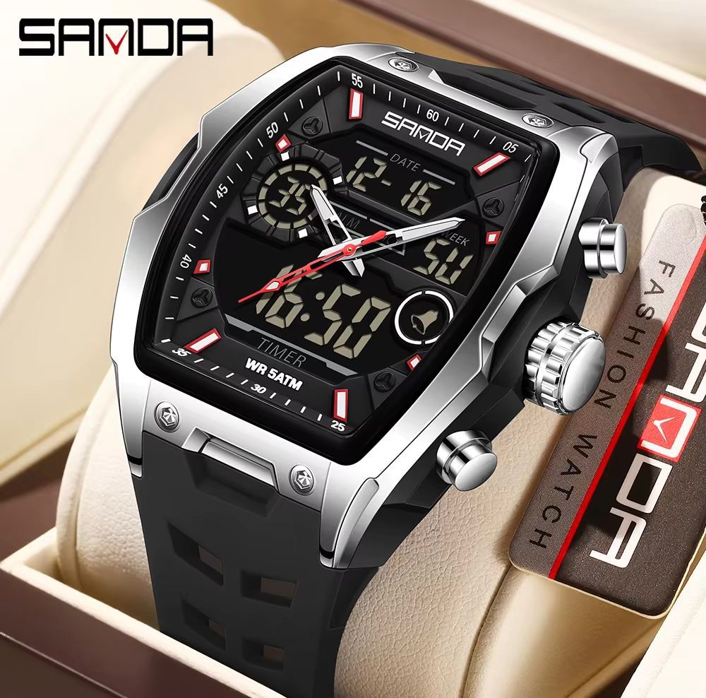Reloj Caballero Sanda 6235 Doble Hora