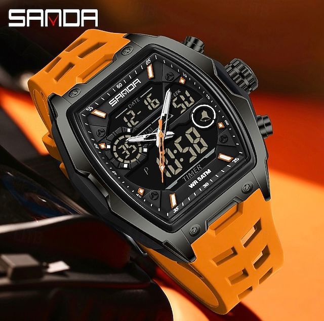Reloj Caballero Sanda 6235 Doble Hora