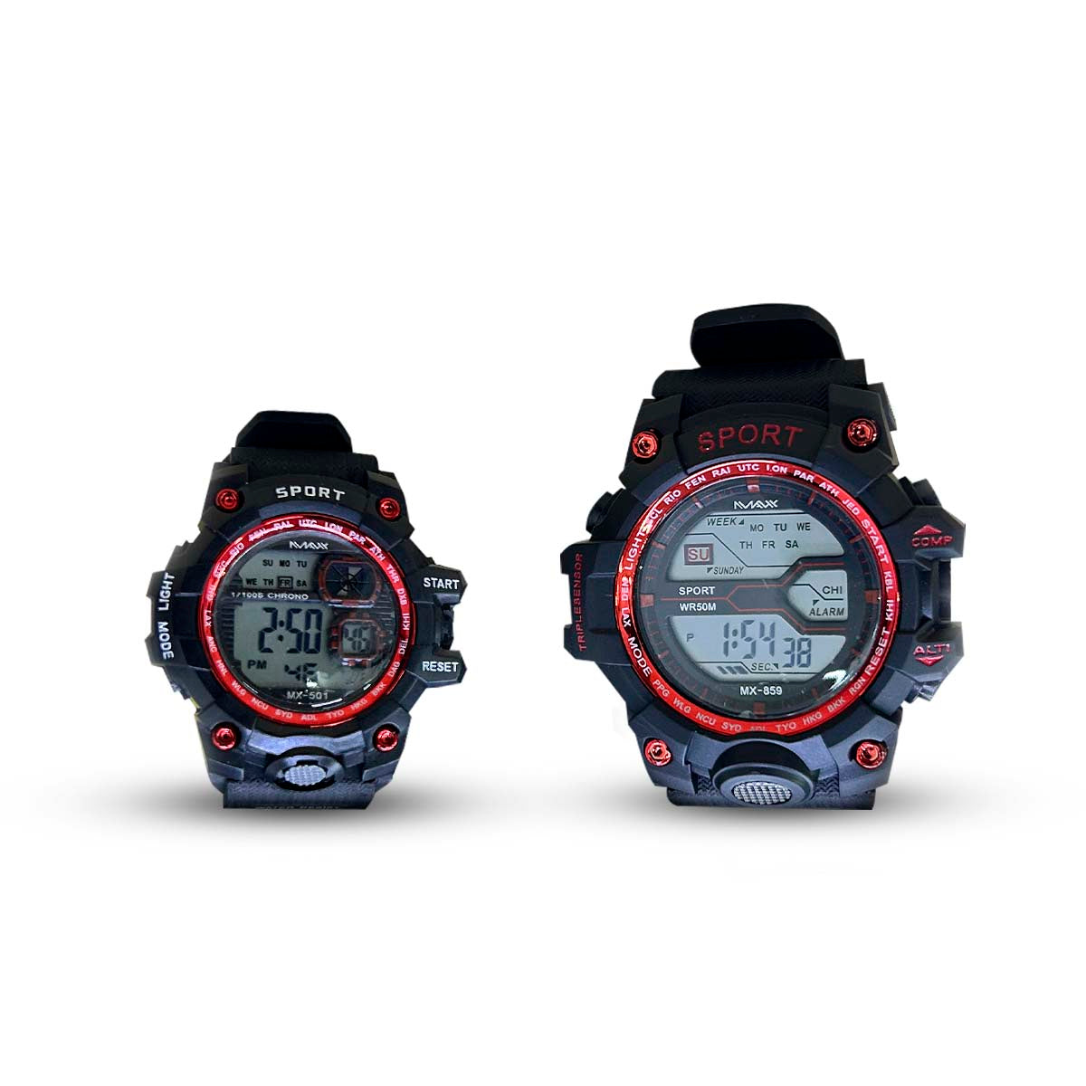 Combo Relojes Pareja Led Digital RLJX2