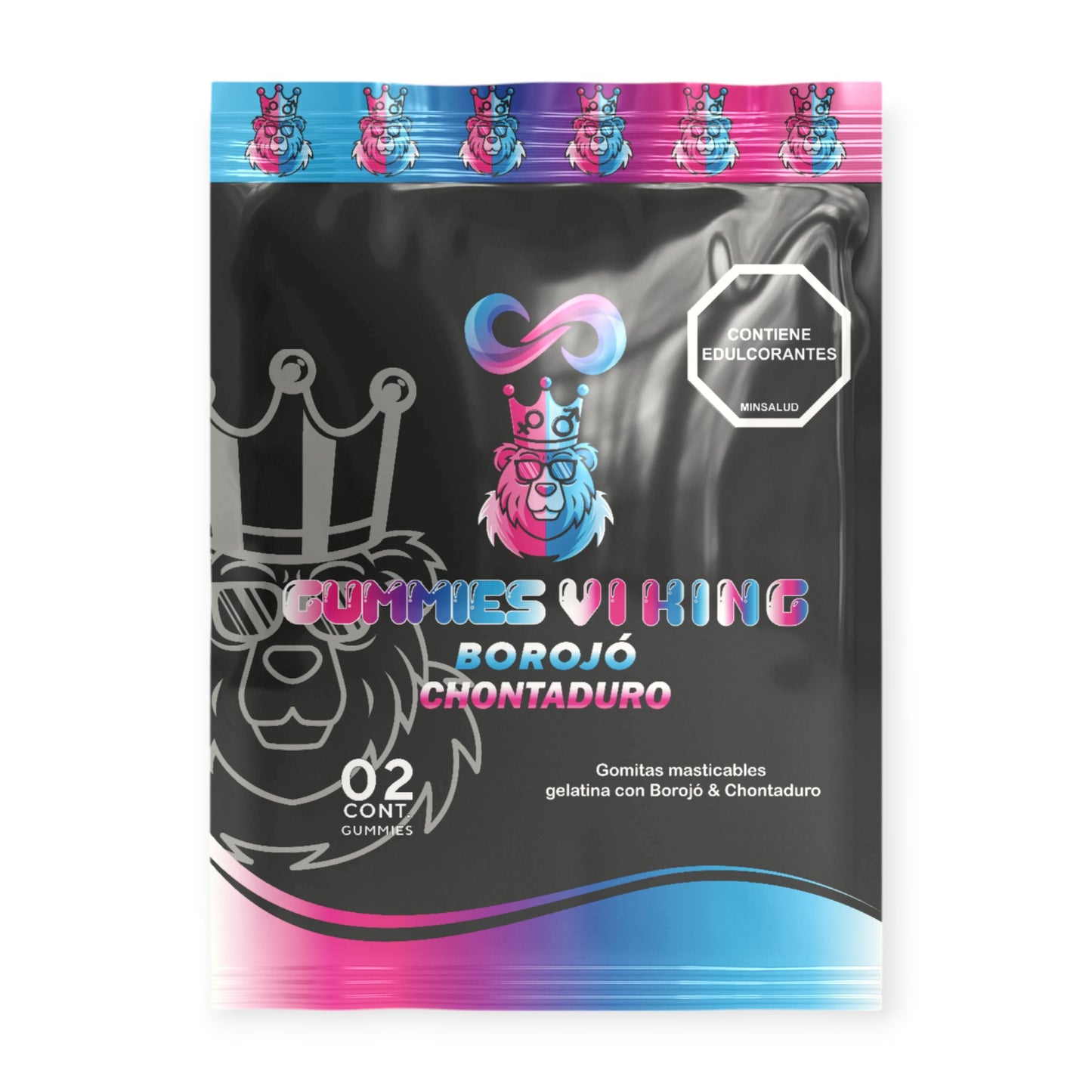 Shilajit Original Combo: 2 Unidades + Gummies vi king (2 Osos Goma) + Mero King Fox 5g