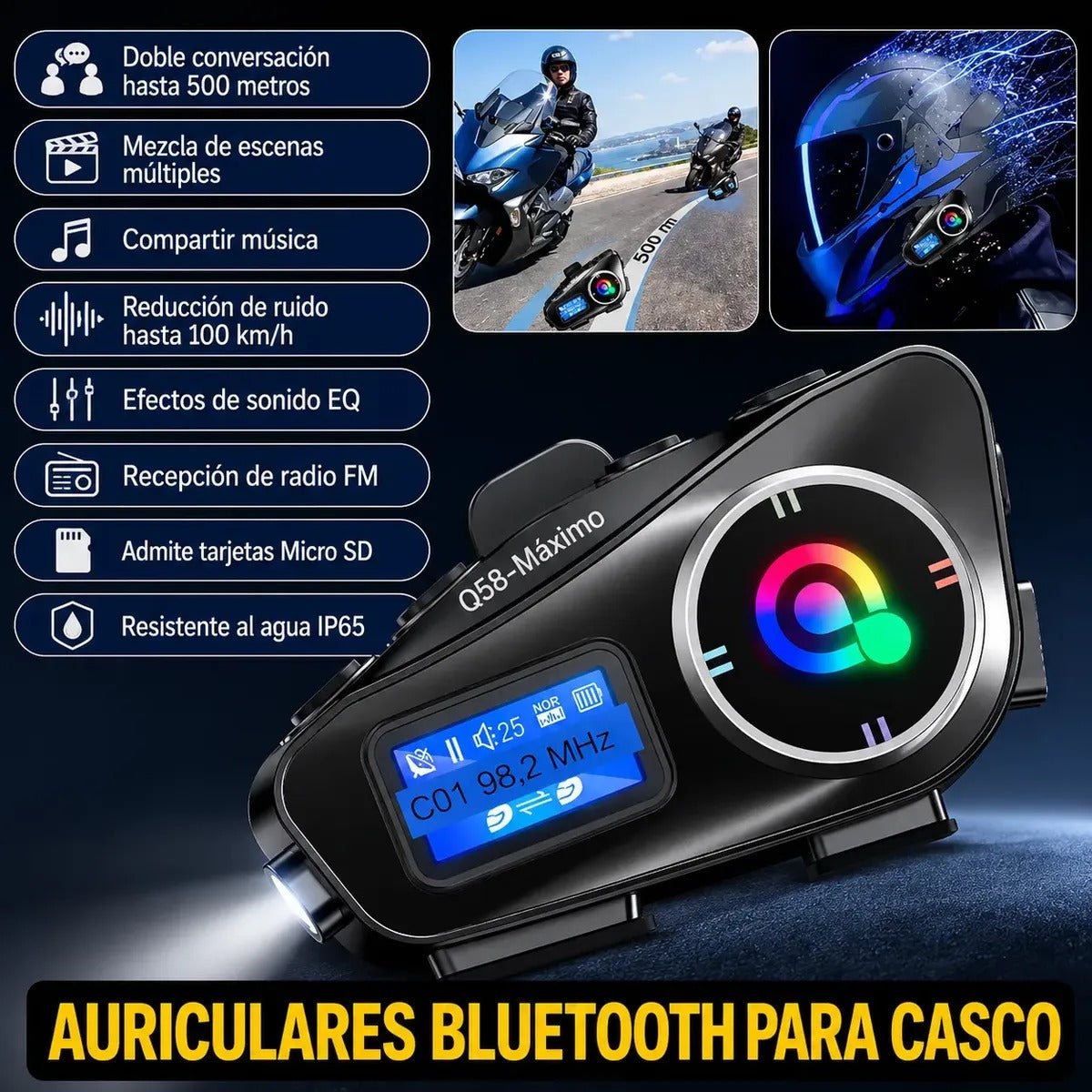 Combo: 2 Intercomunicadores MotoCom Q58